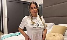 PETITE BLONDE CONVINCES STRANGER AT GYM TO COME TO HER PLACE AND FUCKS HIM TILL CREAMPIE IN HER HAIRY PUSSY LIATOVAR