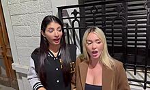 Colombian Blonde Kourtney Love And Salome Gil Ride Huge Monster Cock In Double Penetration