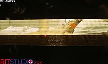 I watch my slutty neighbor masturbating her big ass