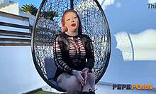 Angie Babydoll handles monster cock with her big tits