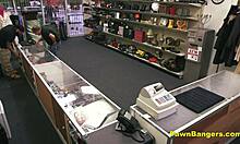 Nerdy Brunette Teen 18+ Sucks and Fucks for Cash on Hidden Camera