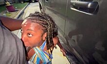 Wow, trucker girl sucks my dick like a slut