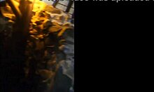 intriguing walk into bar with cock exposed in panties for beer