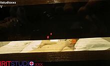 I watch my slutty neighbor masturbating her big ass