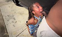 Wow, trucker girl sucks my dick like a slut