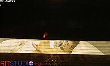 I watch my slutty neighbor masturbating her big ass