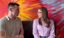 Latina College Student With Glasses Fucks Professor To Pass Her First Year English Class!