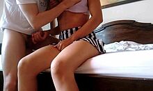 Cute Petite 18+ Girlfriend Fingered To Wet Orgasm In Tight College Fun