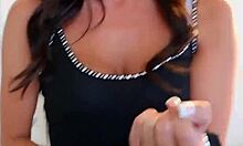 does my sexy brunette girlfriend want anal sex in studio?