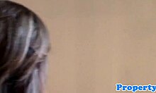 I'm the lingerie realtor strippin' for commision in the office