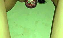 Asian amateur bathes nude with feet fetish focus