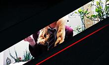 British Blonde Student Smoking Instructions