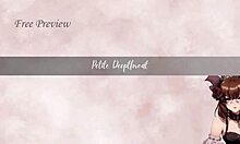 brunette teen deepthroats monster cock with tongue out, choking and submissive