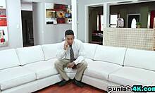 Punished Teen 18+ Ally Berry Rides Cock In Garage - Hairless And Shaved