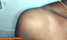 Bhabi teases step brother with hairy armpits and pussy before banging.