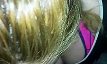 pov rubia sucking and doggystyle fucking with deepthroat