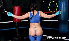 workout dick sucking at the gym with choking and gagging