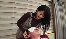 Slutty Cute Japanese Apprentice Beautician Uses Tongue And Oil For Hardcore Sex