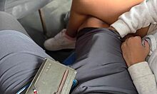 me chupa el pito en el autobus publico y despues terminamos follando en un hotel, riding cowgirl with big ass.