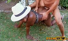 Mature Gardener Bends Over For Outdoor Fuck