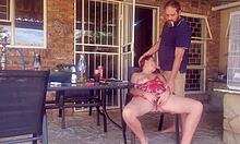 Fabulous Blue-Eyed Girl Takes Assfucking and Swallows Cum