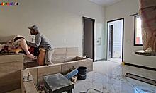 Bosses' Wives Visit Construction Worker For Big Black Cock Action!