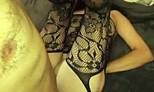 Intimate Moment with Wife in Lingerie