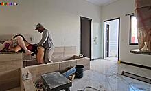 Bosses' Wives Visit Construction Worker For Big Black Cock Action!