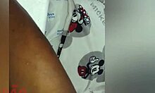 big tits latina gets handjob and muff diving on halloween