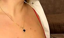 Milf With Huge Tits Pours Milk And Gets Boobs Licked