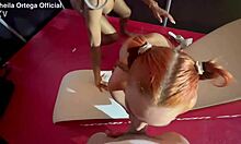 Public sex threesome creampie 2 mamis for one dick