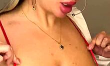 Milf With Huge Tits Pours Milk And Gets Boobs Licked