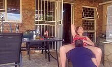 Fabulous Blue-Eyed Girl Takes Assfucking and Swallows Cum