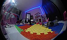 Teddy bear with hidden camera can't believe what sister does alone in room