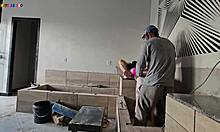 Bosses' Wives Visit Construction Worker For Big Black Cock Action!