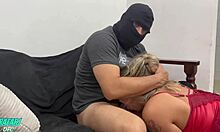 Blonde latina with big ass gets fucked by monster cock and cums hard! 😍