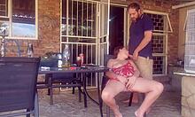 Fabulous Blue-Eyed Girl Takes Assfucking and Swallows Cum