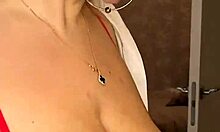 Milf With Huge Tits Pours Milk And Gets Boobs Licked