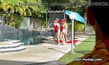 cpr training turns into fourway oral fun with sexy lifeguard wannabes 😘