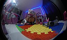 Teddy bear with hidden camera can't believe what sister does alone in room