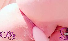 extra close up asmr female masturbation with toy and huge orgasm