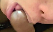 Horny filipina milf maid gives blowjob and swallows?