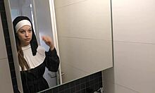 Shy Teen 18+ Nun Angelina Brill Bbc Creampie!