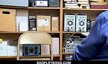 Tiny Asian Teen Thief Caught By Big Dick Mall Cop