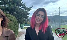 Jade and Leila get intensely turned by two well-hung guys at party