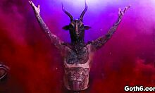 Crazy goth teens share monster cock in hardcore foursome