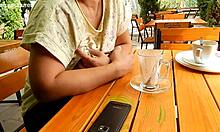 I am flashing my hairy tits