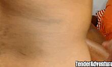 sexy ebony milf moans on big black cock, cumshot on her belly?