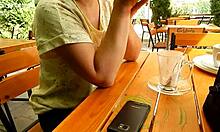 I am flashing my hairy tits