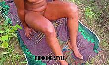 pretty chubby girl gets fucked hard in the forest